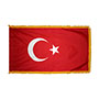 Turkey Indoor Nylon Flag with Fringe