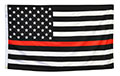 3 Feet (ft) Height x 5 Feet (ft) Length U.S. Thin Red Line, Firefighter Nylon Flag