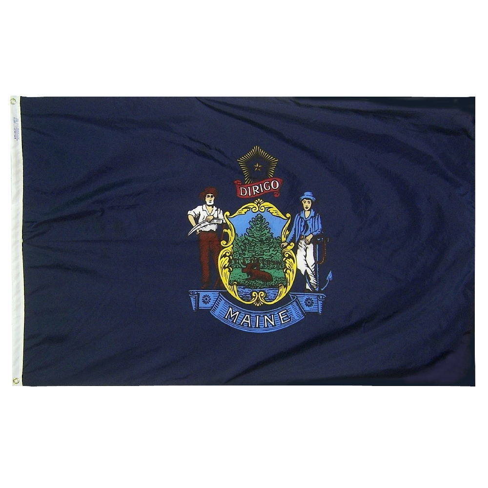 Maine State Flags On Embassy Flag, Inc.