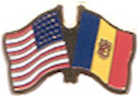 Andorra/United States of America (USA) Friendship Pin