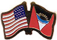 Antigua/Barbuda/United States of America (USA) Friendship Pin