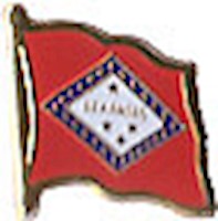 Arkansas Flag Lapel Pin