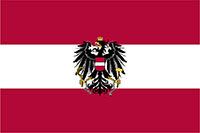 Austria Nylon Flags with Eagle
