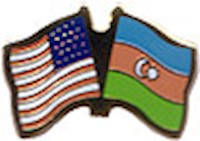 Azerbaijan/United States of America (USA) Friendship Pin