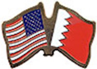 Bahrain/United States of America (USA) Friendship Pin