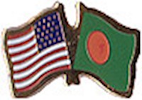 Bangladesh/United States of America (USA) Friendship Pin