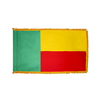 Benin Indoor Nylon Flag with Fringe