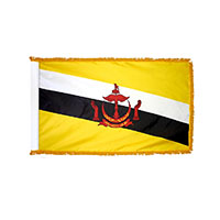 Brunei Indoor Nylon Flag with Fringe