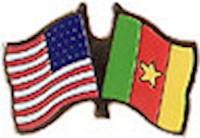 Cameroon/United States of America (USA) Friendship Pin