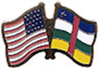 Central African Rep./United States of America (USA) Friendship Pin