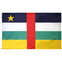 Central African Republic Nylon Flags