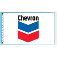2.5 Feet (ft) Height x 3.5 Feet (ft) Length Chevron Oil Dealer/Service Station Nylon Flag
