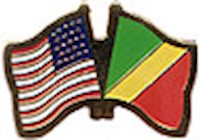Congo/United States of America (USA) Friendship Pin