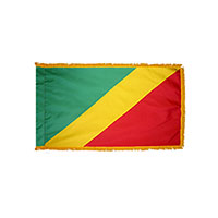 Congo Indoor Nylon Flag with Fringe