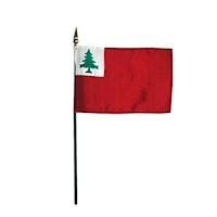 Continental 4 Inch (in) Height x 6 Inch (in) Length Desktop Flag