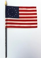 Cowpens 4 Inch (in) Height x 6 Inch (in) Length Desktop Flag