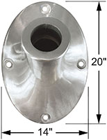 ECO Outrigger Pole Bracket (Dimensions)