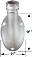 ECOM Outrigger Pole Bracket (Dimensions)