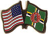 Dominica/United States of America (USA) Friendship Pin