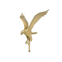 Eagle 16 Inch (in) and 1/2 Inch (in) Spindle Flagpole ornament