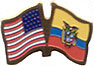 Ecuador/United States of America (USA) Friendship Pin