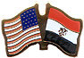 Egypt/United States of America (USA) Friendship Pin