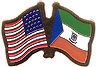 Equatorial Guinea/United States of America (USA) Friendship Pin