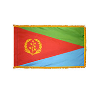 Eritrea Indoor Nylon Flag with Fringe