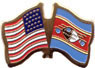 Eswatini/United States of America (USA) Friendship Pin