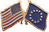 European Union/United States of America (USA) Friendship Pin