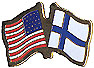 Finland/United States of America (USA) Friendship Pin