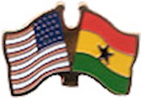 Ghana/United States of America (USA) Friendship Pin