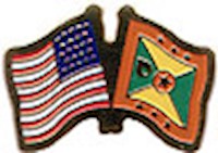 Grenada/United States of America (USA) Friendship Pin
