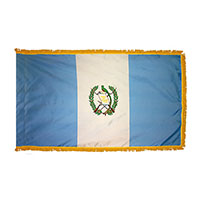 Guatemala Indoor Nylon Flag with Fringe