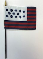 Guilford Courthouse 4 Inch (in) Height x 6 Inch (in) Length Desktop Flag