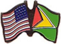 Guyana/United States of America (USA) Friendship Pin
