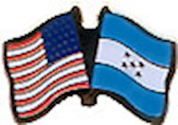 Honduras/United States of America (USA) Friendship Pin