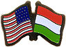 Hungary/United States of America (USA) Friendship Pin