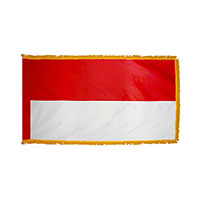 Indonesia Indoor Nylon Flag with Fringe