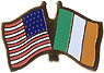Ireland/United States of America (USA) Friendship Pin