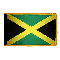 Jamaica Indoor Nylon Flag with Fringe
