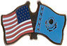 Kazakhstan/United States of America (USA) Friendship Pin