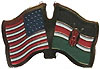 Kenya/United States of America (USA) Friendship Pin