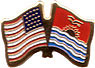Kiribati/United States of America (USA) Friendship Pin