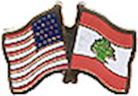 Lebanon/United States of America (USA) Friendship Pin