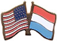 Luxembourg/United States of America (USA) Friendship Pin