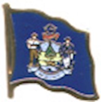 Maine Flag Lapel Pin