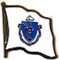 Massachusetts Flag Lapel Pin