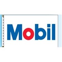 2.5 Feet (ft) Height x 3.5 Feet (ft) Length Mobil Oil Dealer/Service Station Nylon Flag