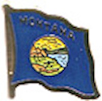 Montana Flag Lapel Pin